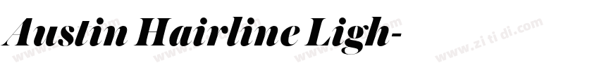 Austin Hairline Ligh字体转换